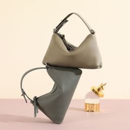 image-Genuine Leather Portable Shoulder Bag Fashion Casual Messenger Tote Bag
