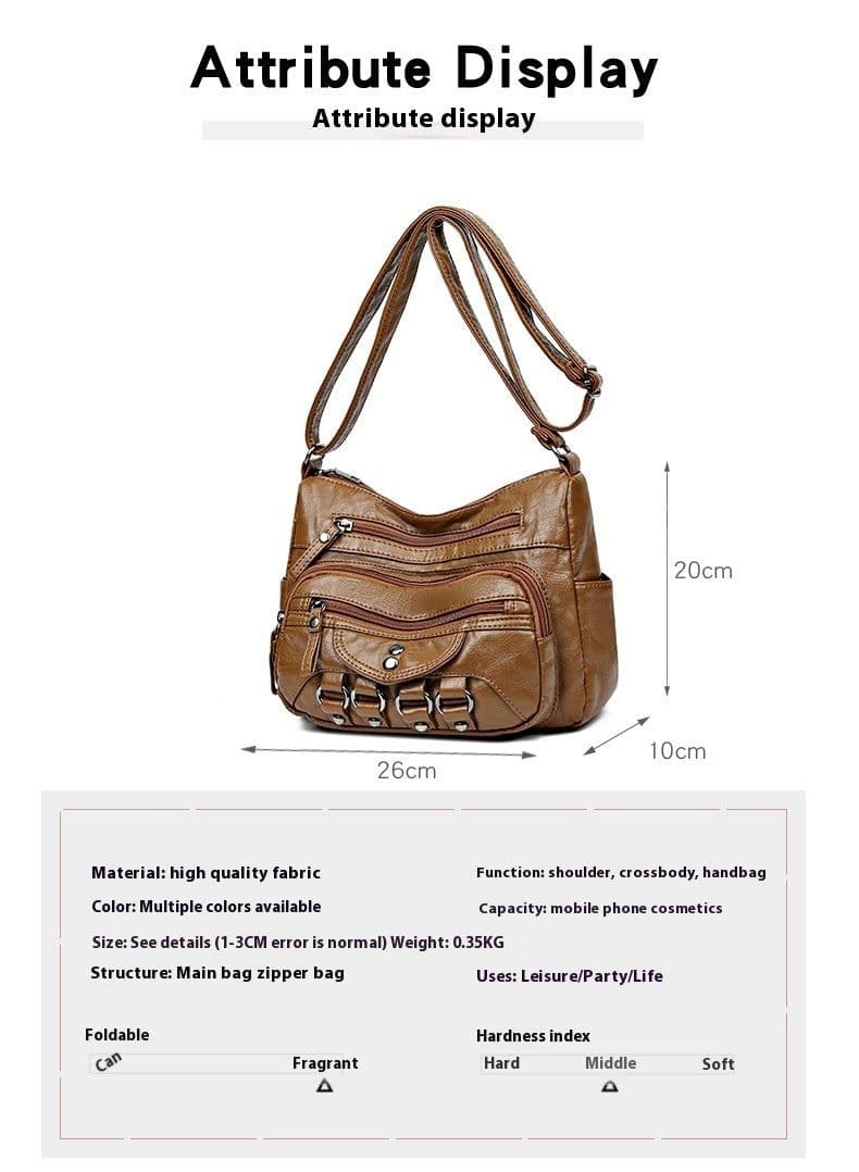 image-Women's Large-capacity Shoulder Messenger Bag