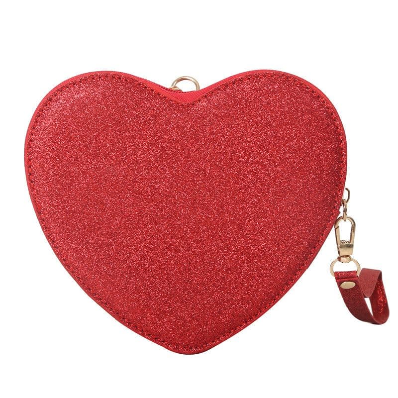 image-Colorful Shiny Love Artistic Wrist Bag Banquet Shoulder Messenger Bag