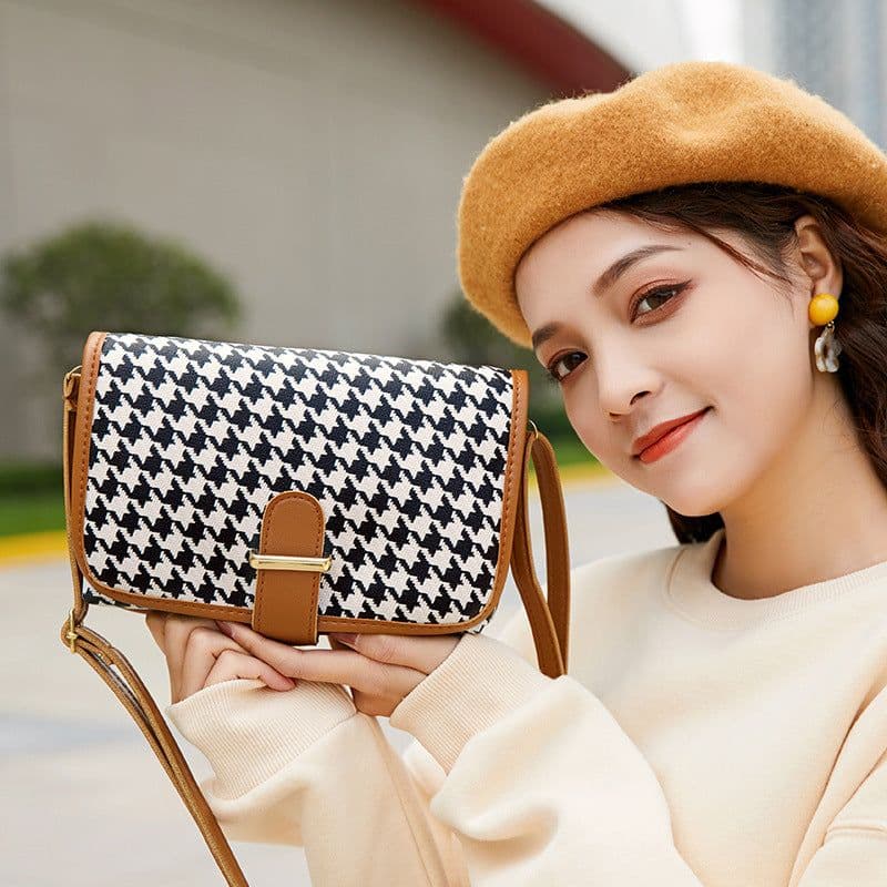 image-Women's Fashion Plaid Shoulder Messenger Bag