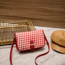 image-Women's Fashion Plaid Shoulder Messenger Bag