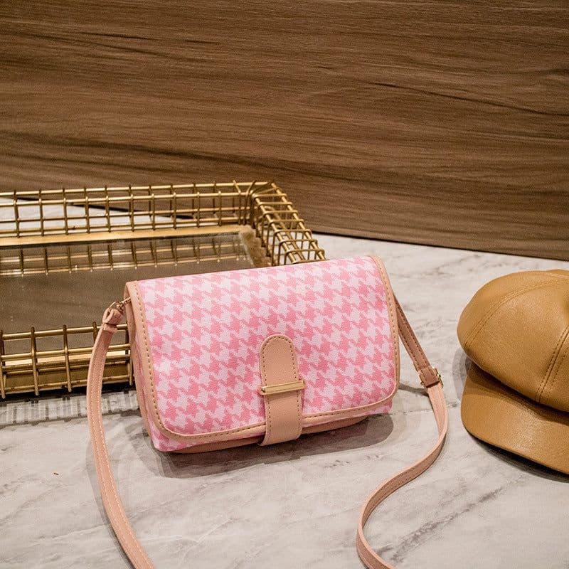 image-Women's Fashion Plaid Shoulder Messenger Bag
