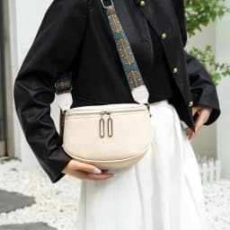 image-First Layer Cowhide Waist Bag Retro Shoulder Strap
