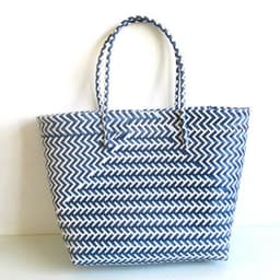 image-Woven Portable Striped Color Matching Beach Fashion Women's Bag