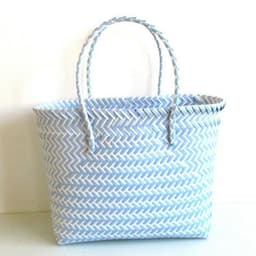 image-Woven Portable Striped Color Matching Beach Fashion Women's Bag