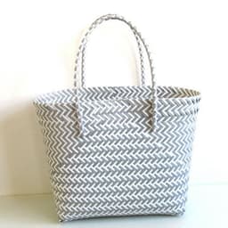 image-Woven Portable Striped Color Matching Beach Fashion Women's Bag