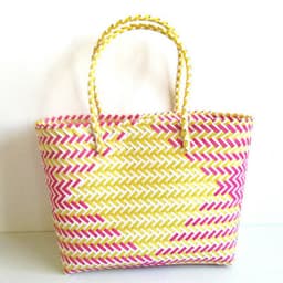 image-Woven Portable Striped Color Matching Beach Fashion Women's Bag