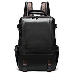 image-Men's Retro Fashion Leather Backpack