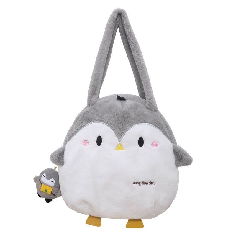 image-Cute Penguin Female Autumn And Winter New Campus Large Capacity Shoulder Bag