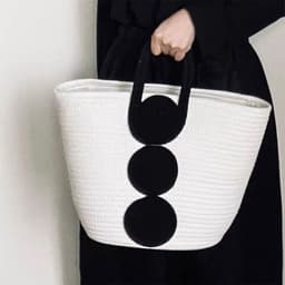 image-Hand-woven Bag Special-interest Design Simple Style Lady