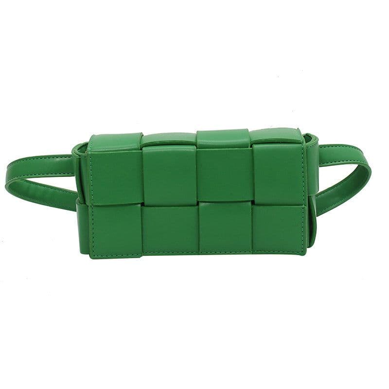 image-All-match Shoulder Bag Handmade Woven Small Square Bag