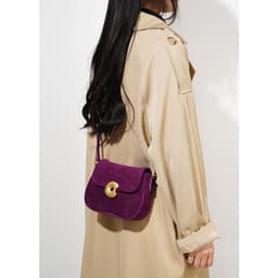 image-Fashion Retro Genuine Leather Saddle Bag Single Shoulder Crossbody Classic All-match