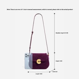 image-Fashion Retro Genuine Leather Saddle Bag Single Shoulder Crossbody Classic All-match