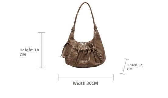 image-Retro Old Money Style With Fashion Shoulder Underarm Bag