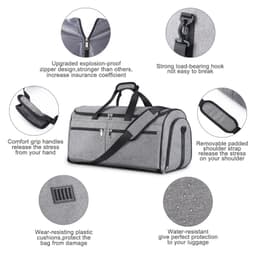 image-Fashionable Travel Bag Detachable Shoulder Strap