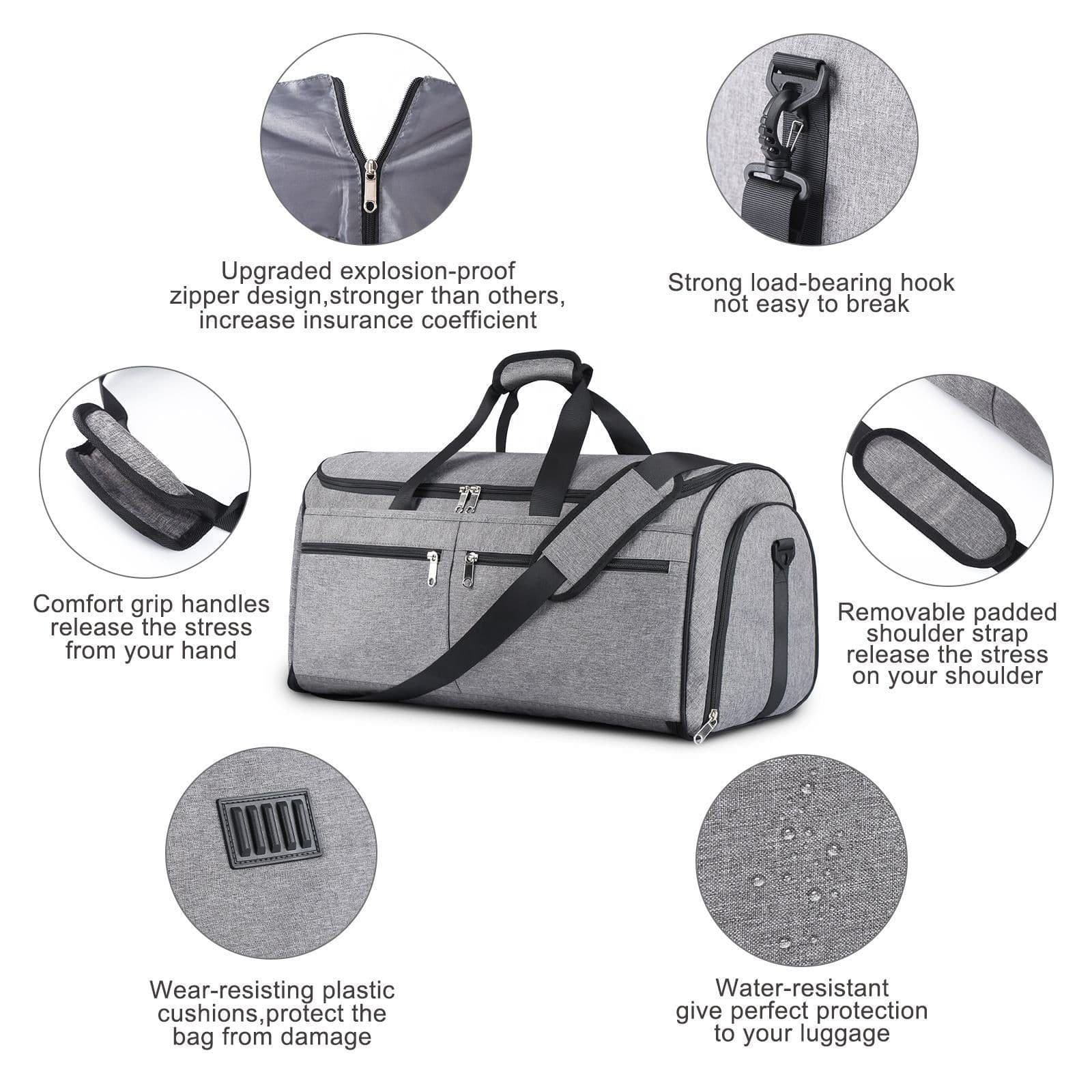 image-Fashionable Travel Bag Detachable Shoulder Strap