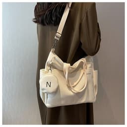 image-Niche Casual Fashion Nylon Canvas Tote Bag For Women