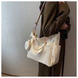 image-Niche Casual Fashion Nylon Canvas Tote Bag For Women