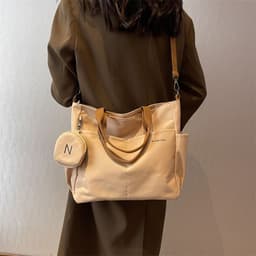 image-Niche Casual Fashion Nylon Canvas Tote Bag For Women