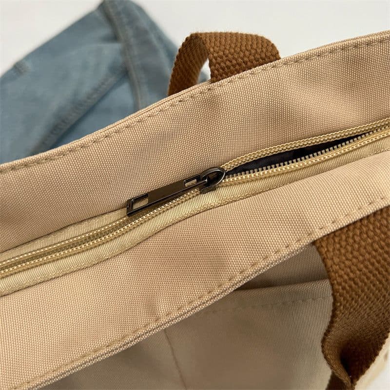 image-Niche Casual Fashion Nylon Canvas Tote Bag For Women