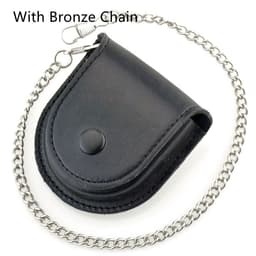 image-New Black 181 Retro Denim Leather Pocket Watch