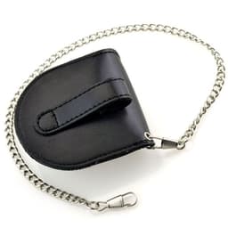 image-New Black 181 Retro Denim Leather Pocket Watch