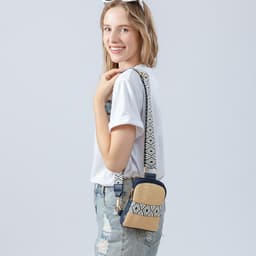 image-Hand-woven Crossbody Bag Straw Women