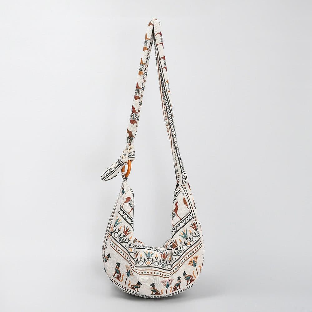 image-Ethnic Wandering Women's Canvas Shoulder Bag