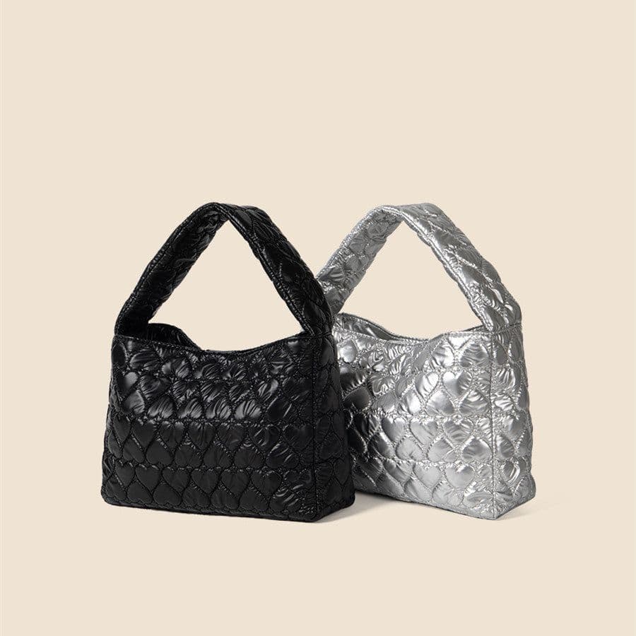 image-Tote Large-capacity Handbag Love Plaid Fashion