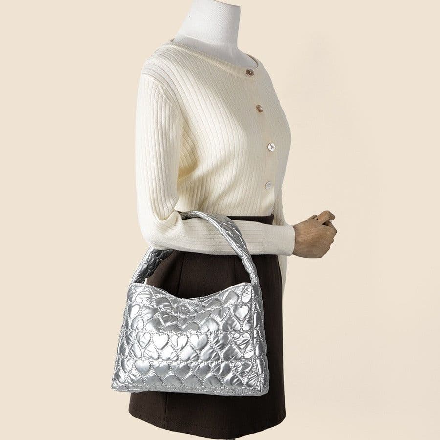 image-Tote Large-capacity Handbag Love Plaid Fashion