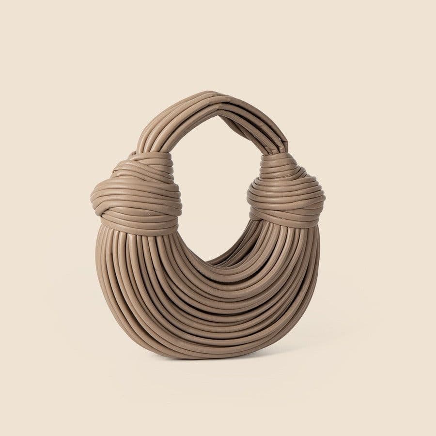 image-Glossy Woven Noodles Fashion Handbag