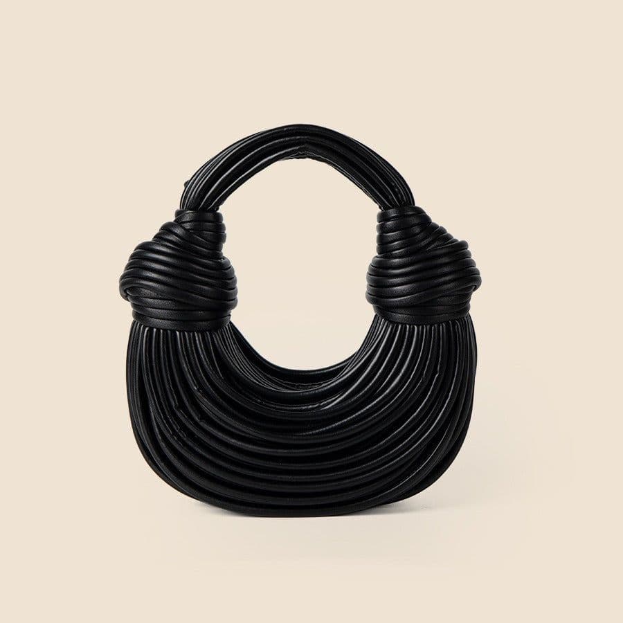 image-Glossy Woven Noodles Fashion Handbag