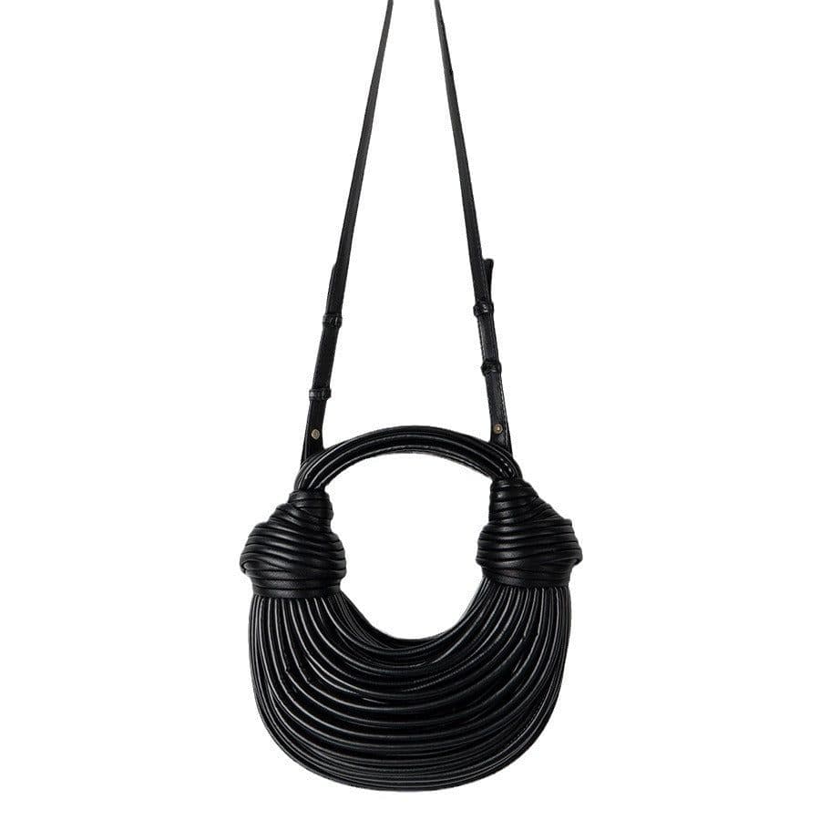 image-Glossy Woven Noodles Fashion Handbag