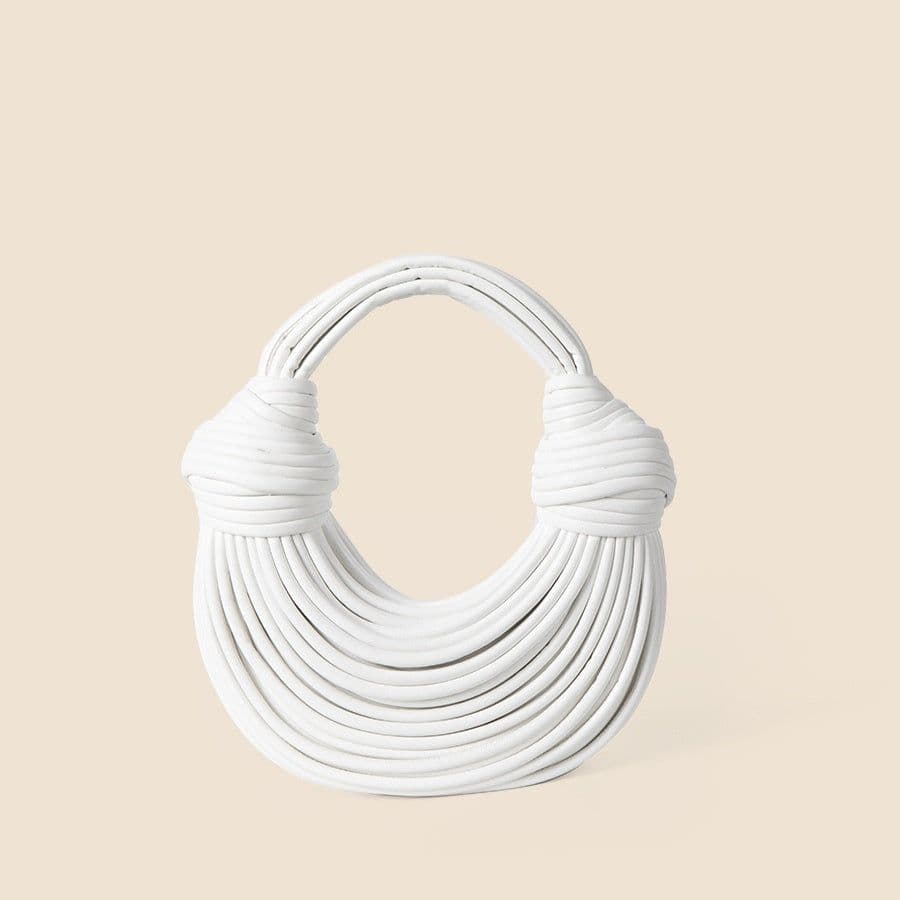 image-Glossy Woven Noodles Fashion Handbag
