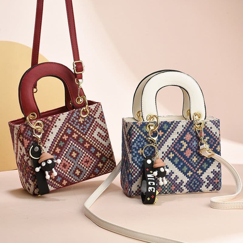 image-Women's Canvas Fashion Special-interest Crossbody Bag