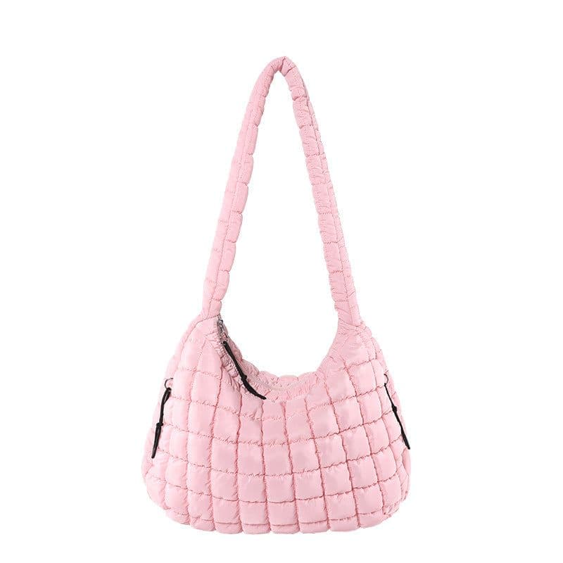 image-Pleated Cloud Bag Single Shoulder Crossbody Bubble Bag Down Cotton-padded Jacket