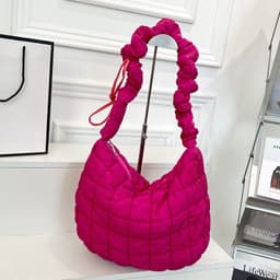 image-Pleated Cloud Bag Female Fashion Down Jacket Bubble Bag
