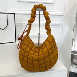 image-Pleated Cloud Bag Female Fashion Down Jacket Bubble Bag
