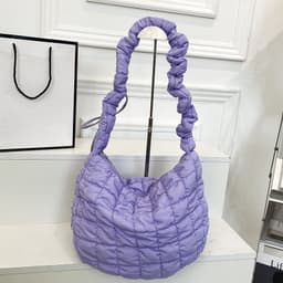 image-Pleated Cloud Bag Female Fashion Down Jacket Bubble Bag