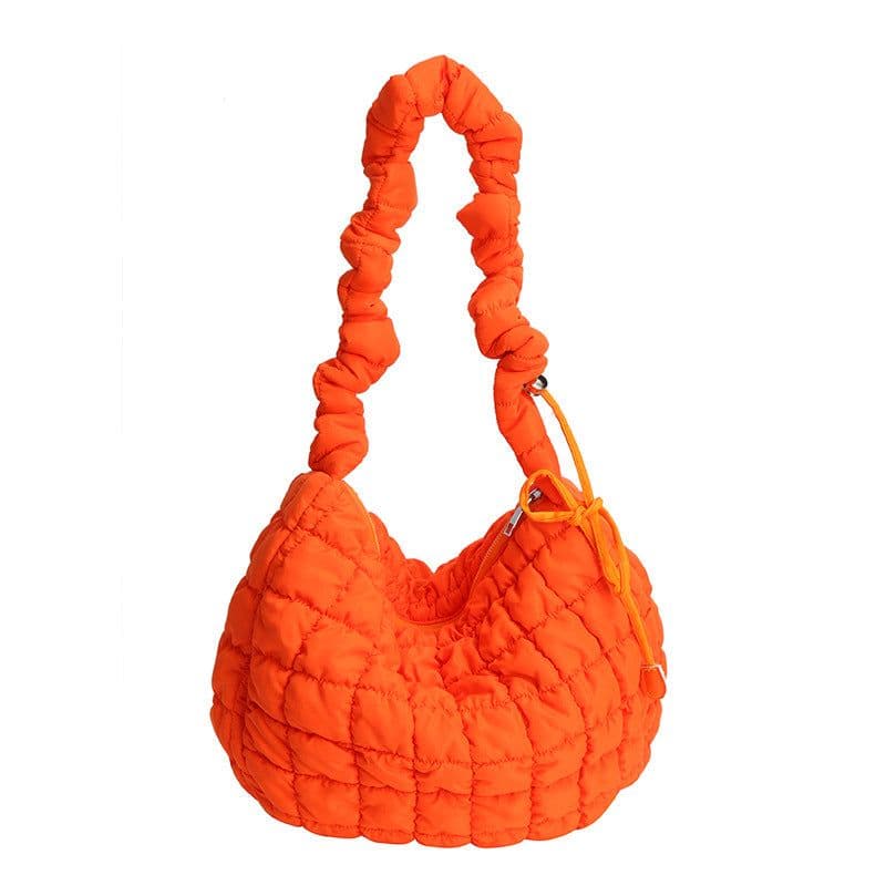 image-Pleated Cloud Bag Female Fashion Down Jacket Bubble Bag