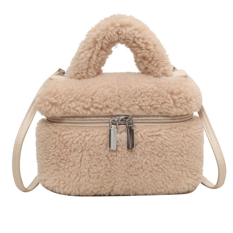 image-Autumn And Winter Lamb Wool Niche Popular Women's Bags Plush Portable