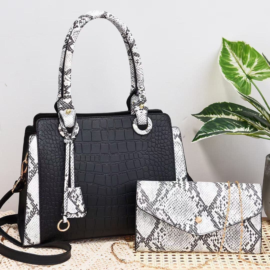 image-New Serpentine Stitching Fashion Combination Bags