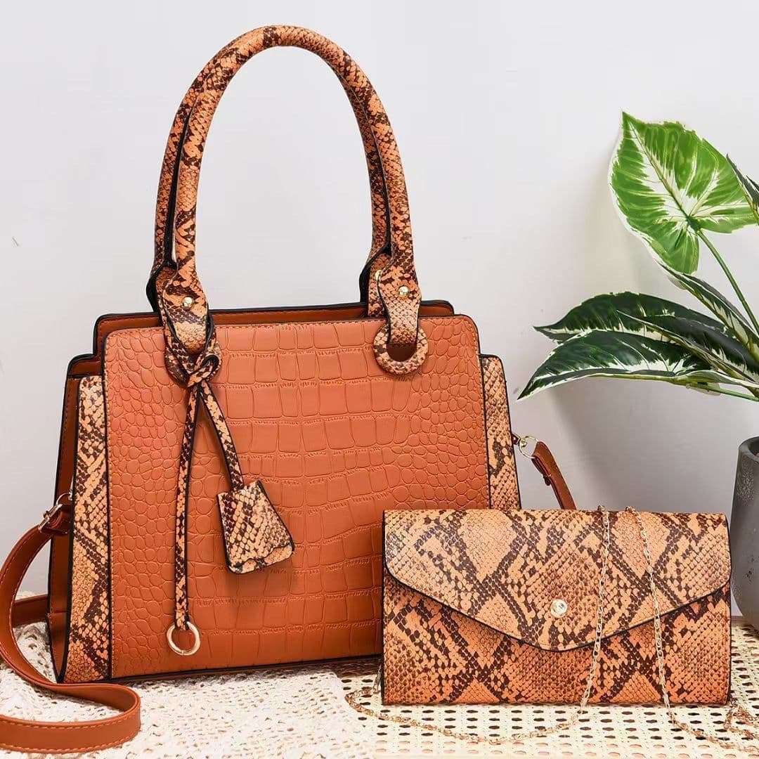 image-New Serpentine Stitching Fashion Combination Bags