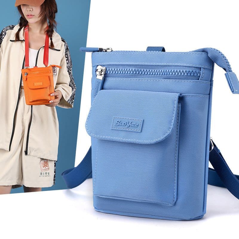 image-Women's Crossbody Leisure Phone Bag Shoulder Nylon Cloth Bag