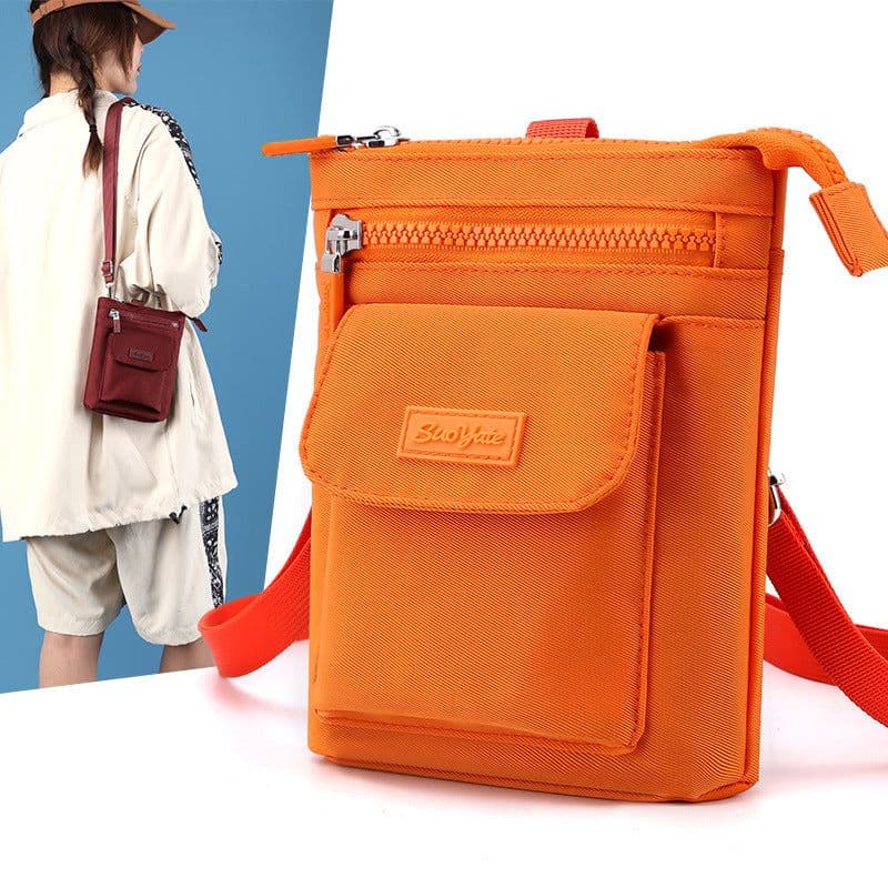 image-Women's Crossbody Leisure Phone Bag Shoulder Nylon Cloth Bag