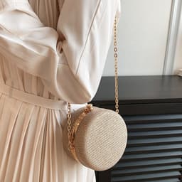 image-Women's Fashion Rhinestone-encrusted Chain Shoulder Messenger Bag