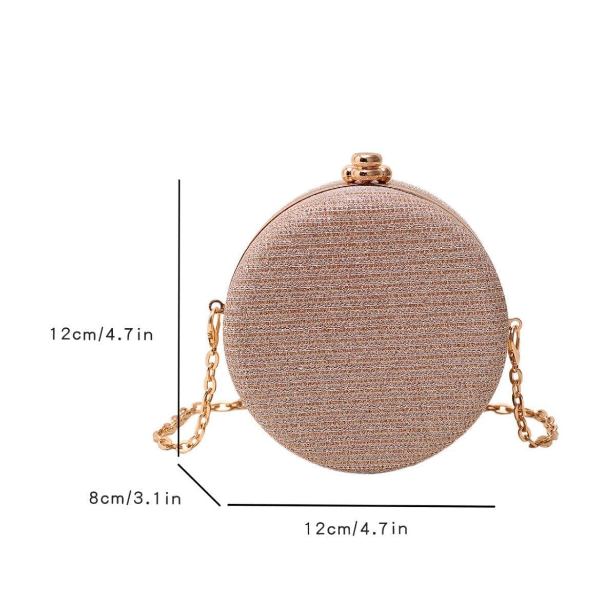 image-Women's Fashion Rhinestone-encrusted Chain Shoulder Messenger Bag