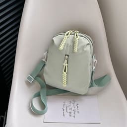 image-Women's Casual Nylon Canvas Crossbody Bag