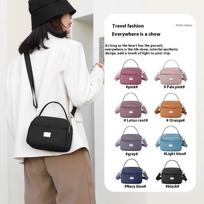 image-Women's Handbag Nylon Cloth Shoulder Messenger Bag