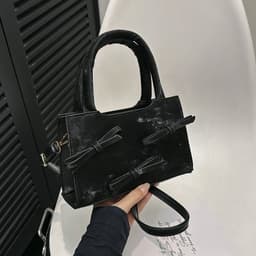 image-Fashion Special-interest Bowknot Portable Small Square Bag For Women